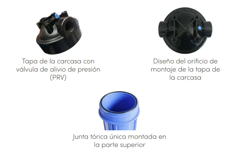 Carcasa microfiltración 20" Slim